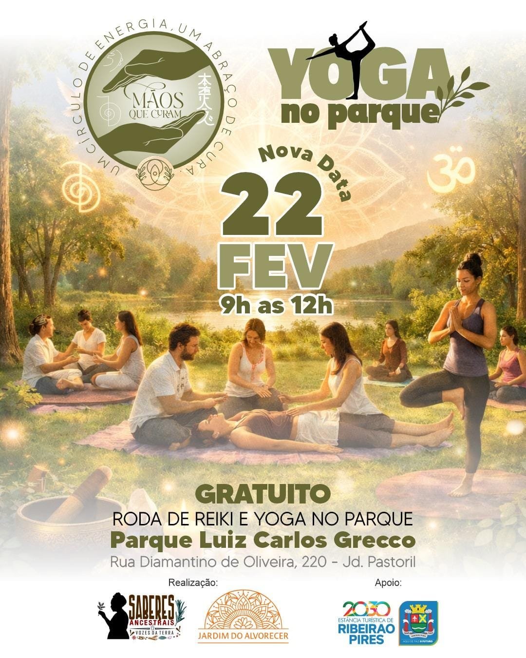 Mãos que curam - Yoga no Parque